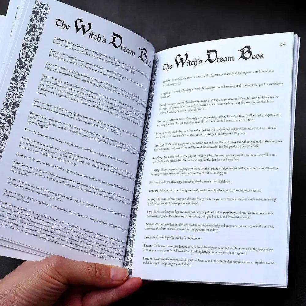 Witch's Dream Book 300-Year-Old Grimoire for Lucid Dreams Interpretations 47 Pages-MoonChildWorld