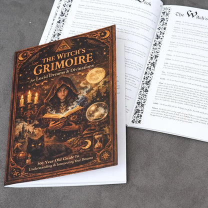 Witch's Dream Workbook Plan 300 Years Old Grimoire for Lucid Dreams Interpretations 47 Pages-MoonChildWorld