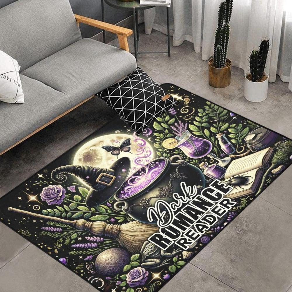 Witchy Area Rug Gothic Carpet for Halloween-MoonChildWorld