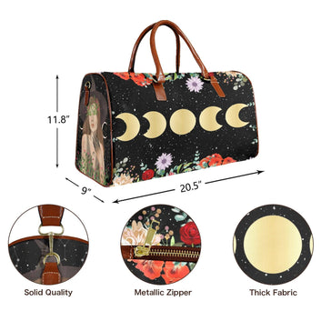 Witchy Moon Phases Travel Bag-MoonChildWorld