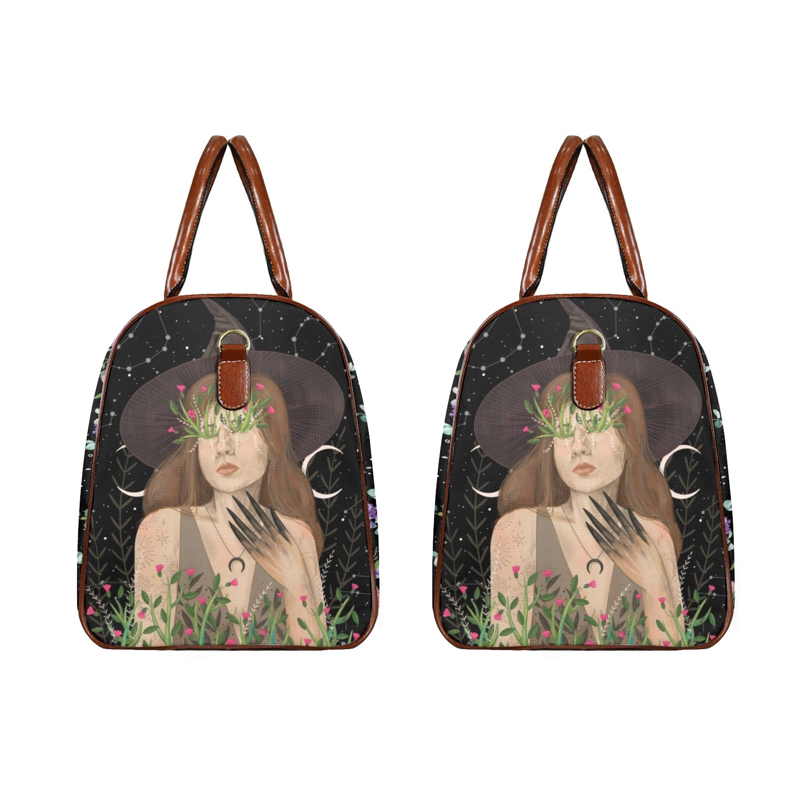 Witchy Moon Phases Travel Bag-MoonChildWorld
