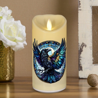 Witchy Raven Flameless LED Candle-MoonChildWorld