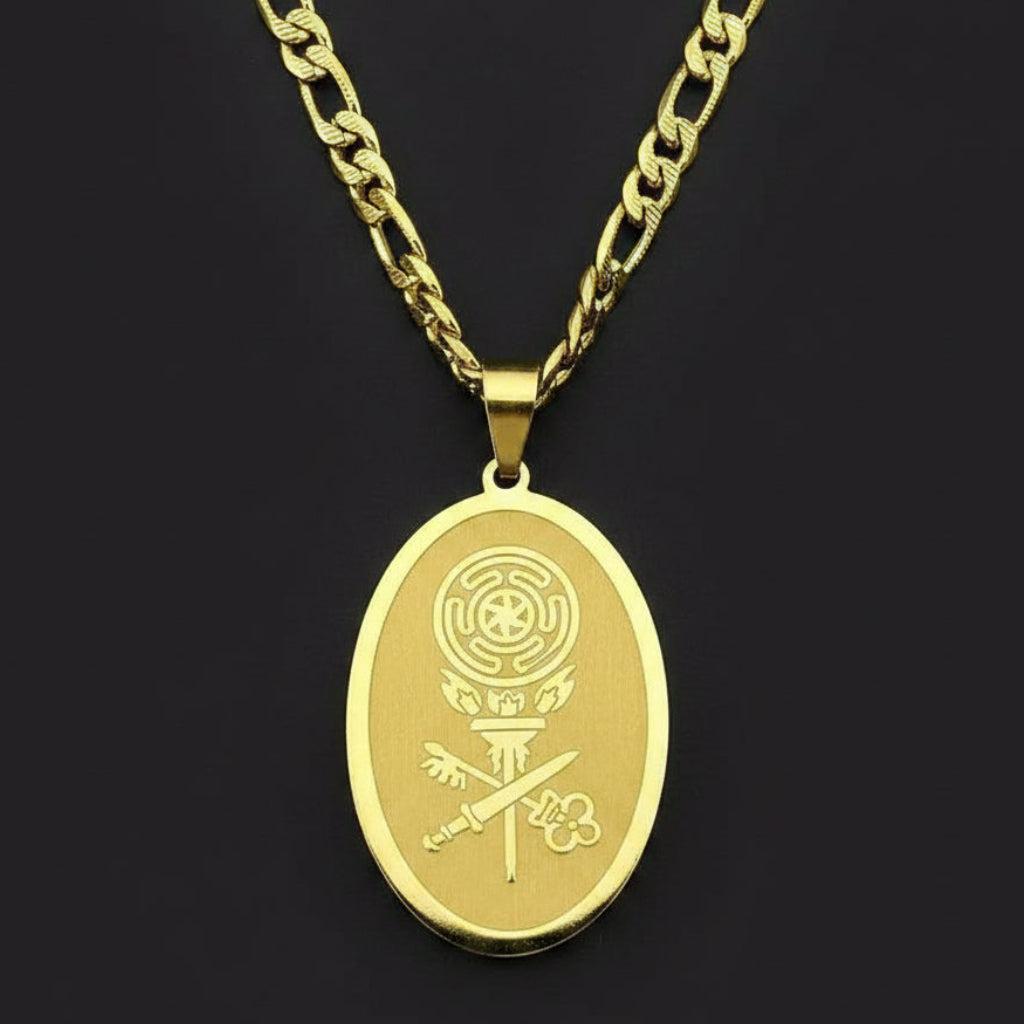 Witchy Triple Moon Goddess Necklace - Wheel of Hecate Necklaces Wicca Pagan Jewelry-MoonChildWorld