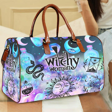 Witchy woman Witchcraft Travel Bag-MoonChildWorld