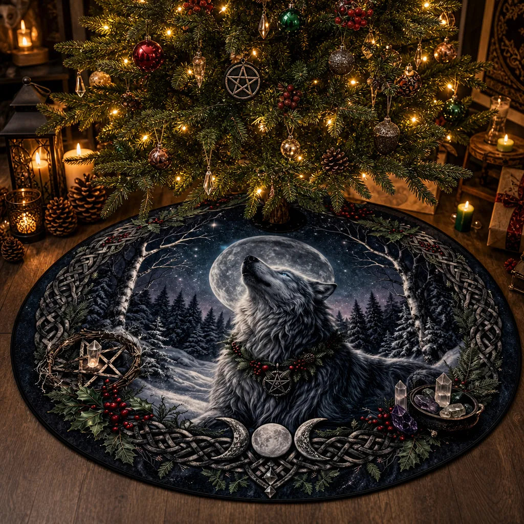 Wolf Yule Tree Skirt – Pagan Witchy Gothic Decor_mockup_1.webp