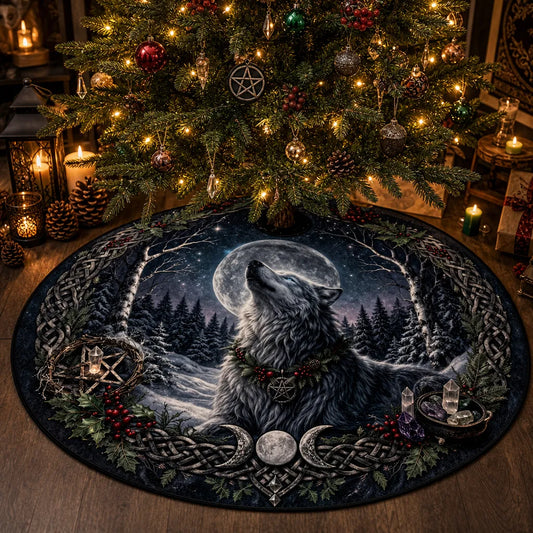 Wolf Yule Tree Skirt – Pagan Witchy Gothic Decor_mockup_1.webp