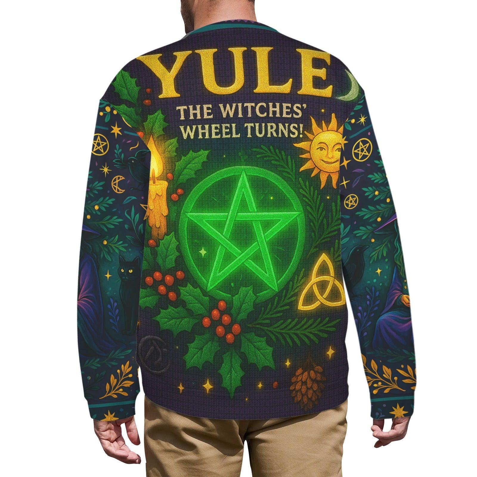 Yule Witch Christmas Sweater Wicca Christmas Sweatshirt-MoonChildWorld