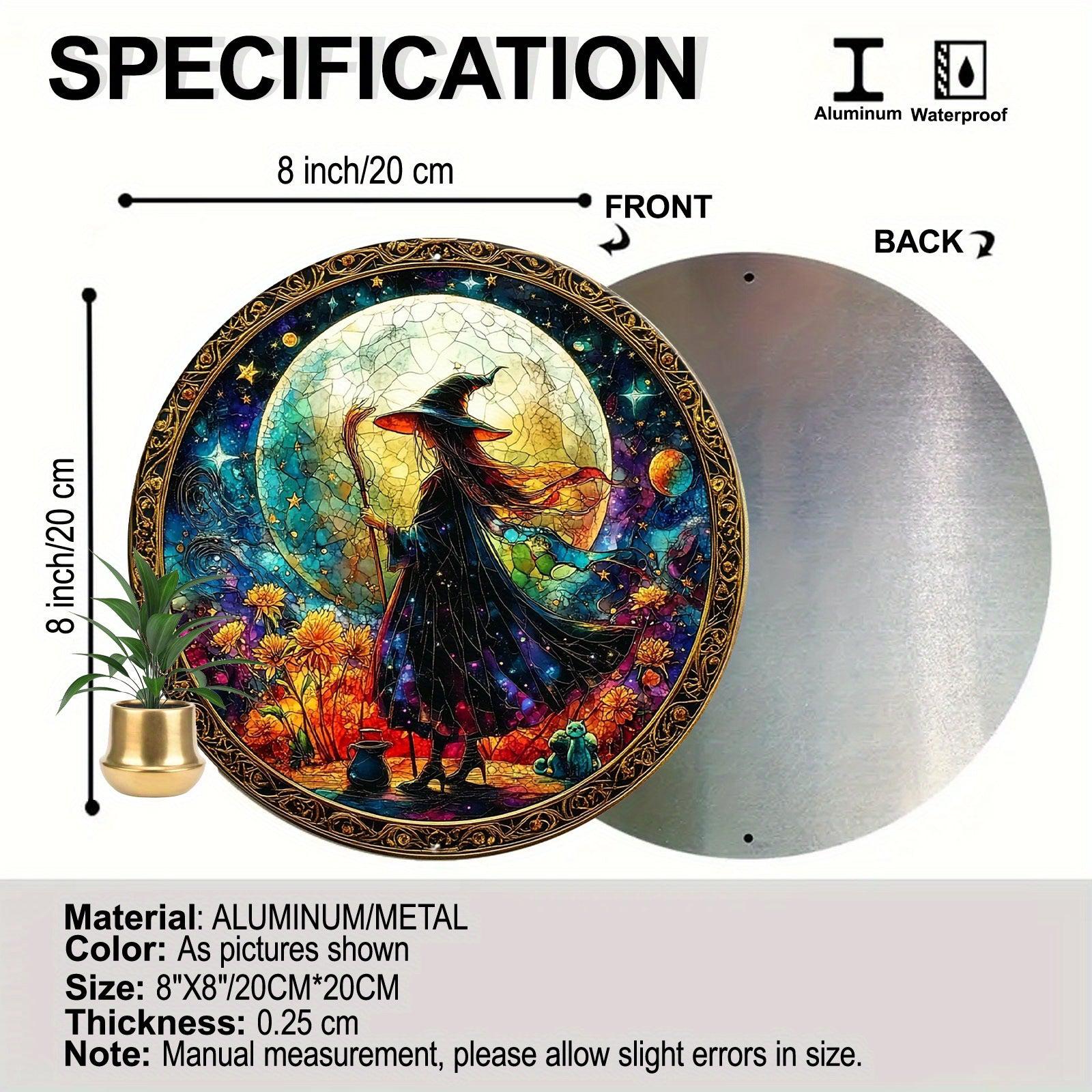 Yule Witch Metal Sign Witchy Christmas Home Decor-MoonChildWorld