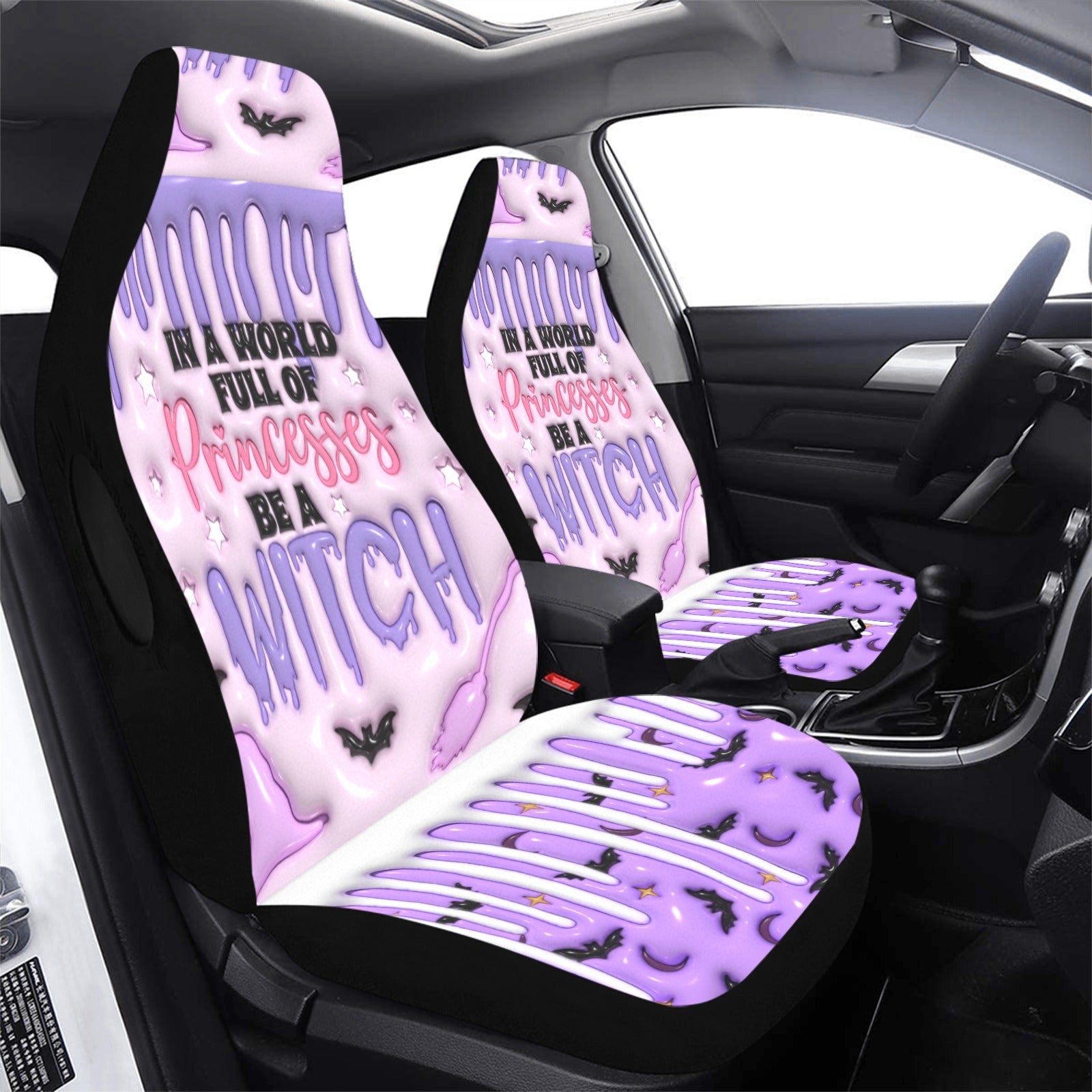 Be a Witch Halloween Car Seat Covers-MoonChildWorld