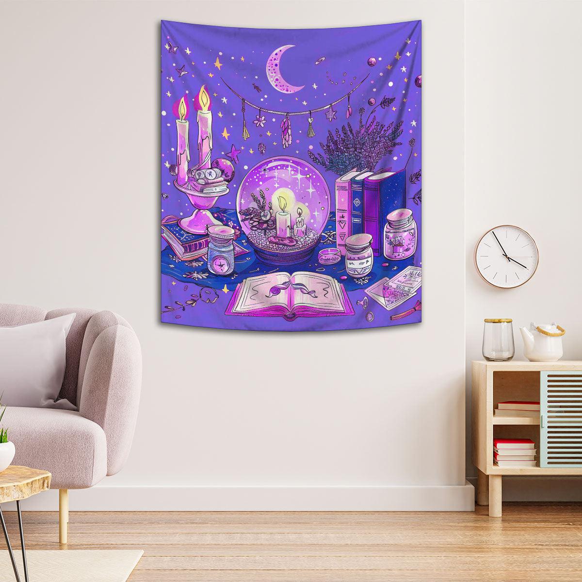 Magick Wicca Tapestry Witchy Wall Hanging-MoonChildWorld