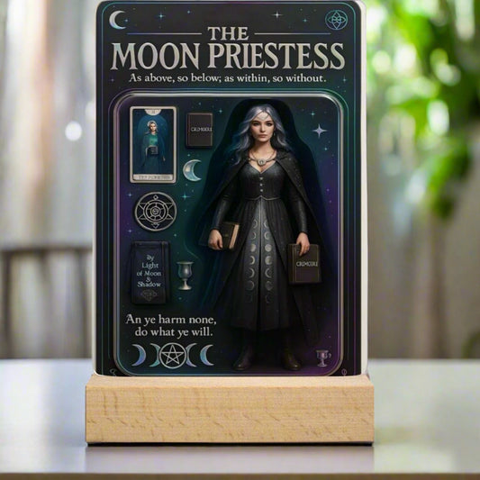 The Moon's Priestess Acrylic Photo Panel Witch Home Decor