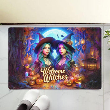Welcome Witches Doormat - Halloween Witchy Doormat for Spooky Season