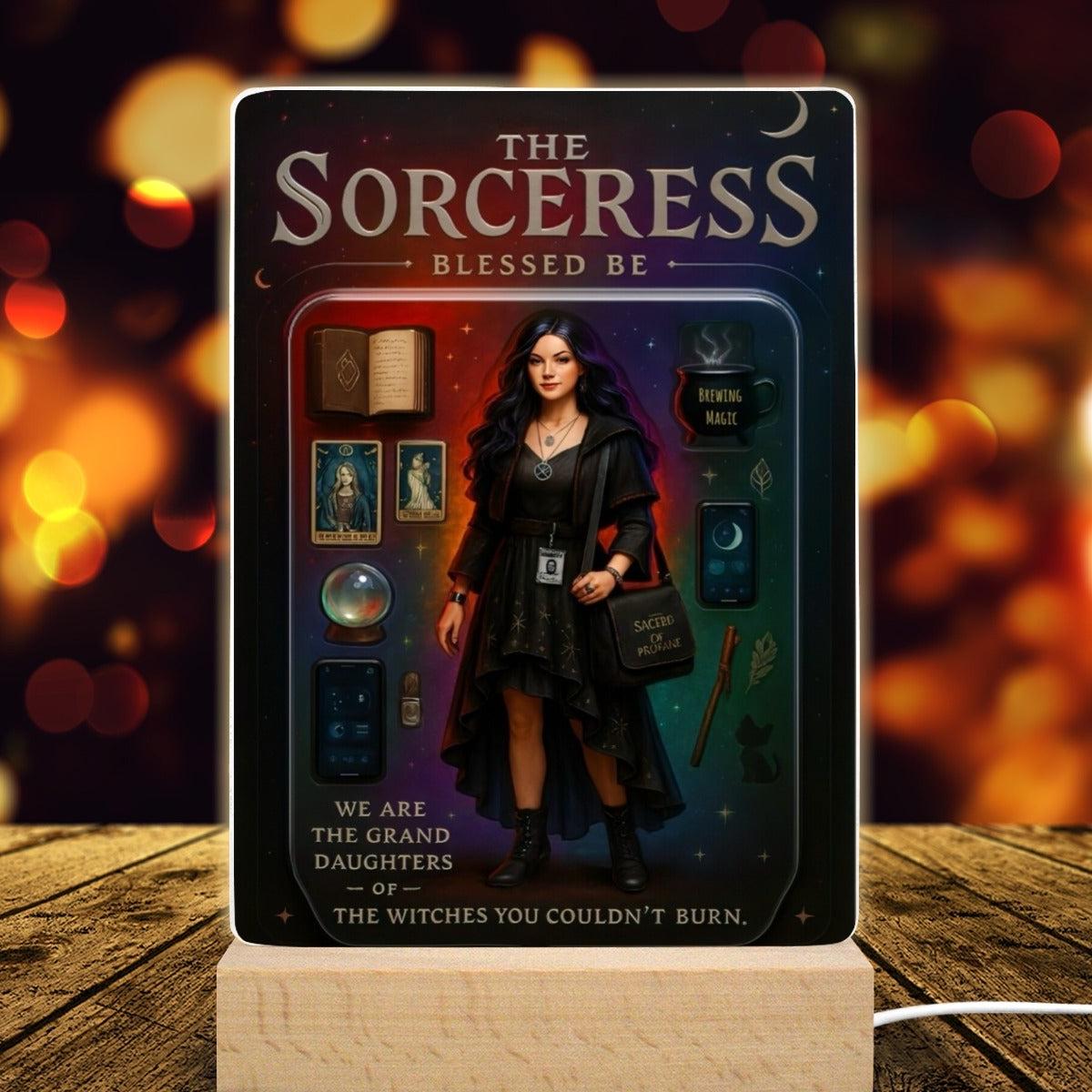 The Sorceress Acrylic Photo Panel Witch Home Decor-MoonChildWorld