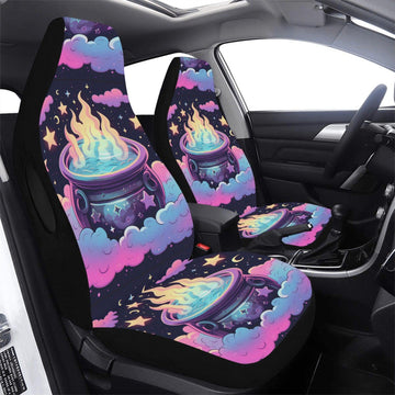 Magic Cauldron Witch Car Seat Cover-MoonChildWorld