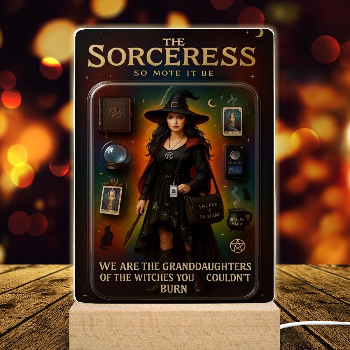 The Sorceress Acrylic Photo Panel Witch Home Decor-MoonChildWorld