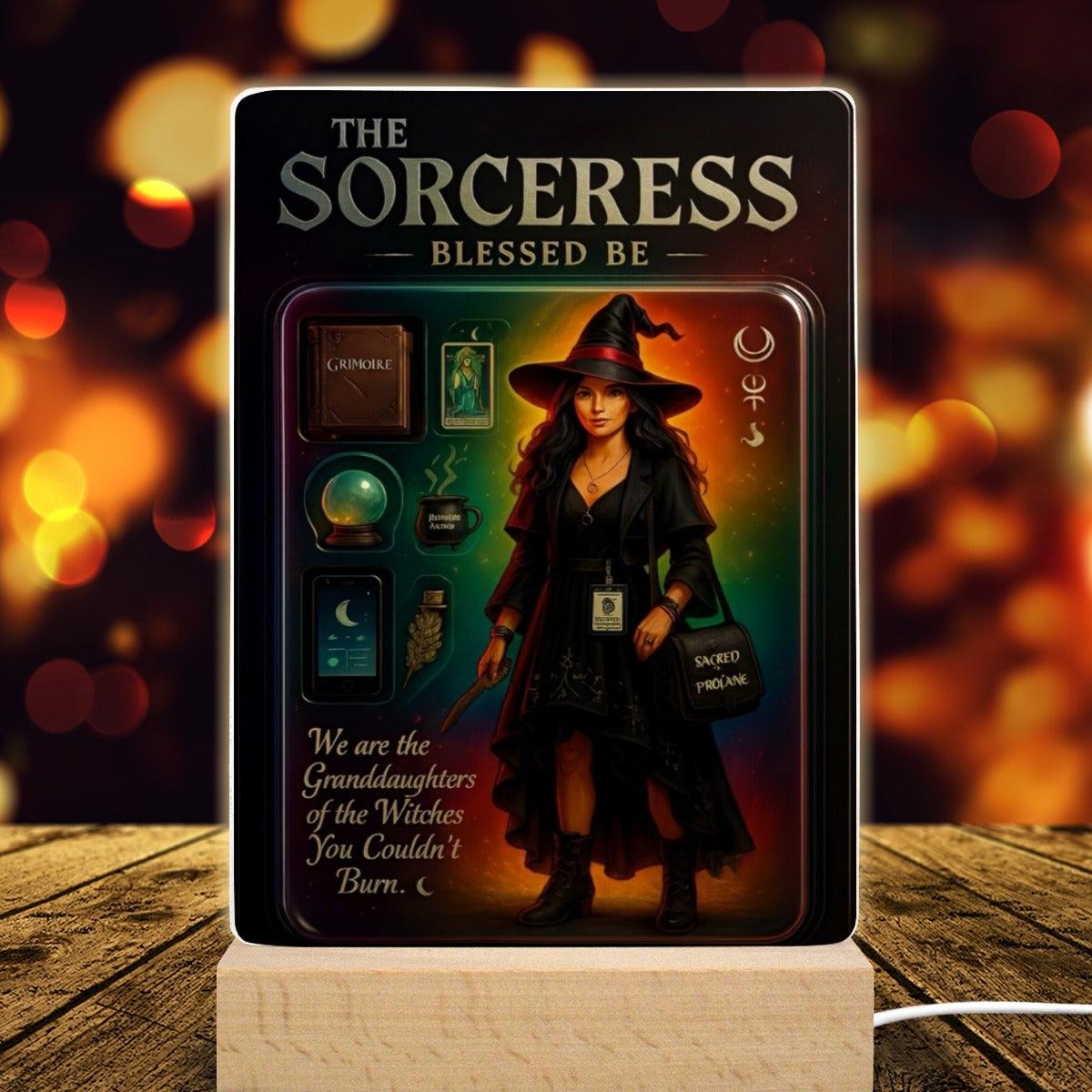 The Sorceress Acrylic Photo Panel Witch Home Decor-MoonChildWorld