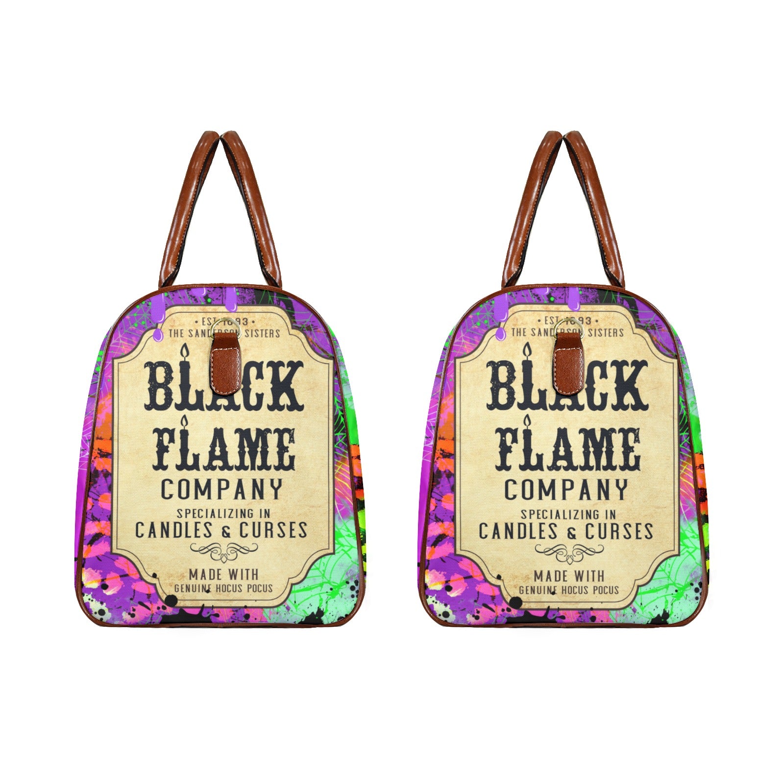 Black Flame Company Halloween Witch Travel Bag-MoonChildWorld