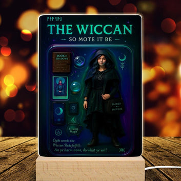 The Wiccan Acrylic Photo Panel Witch Home Decor