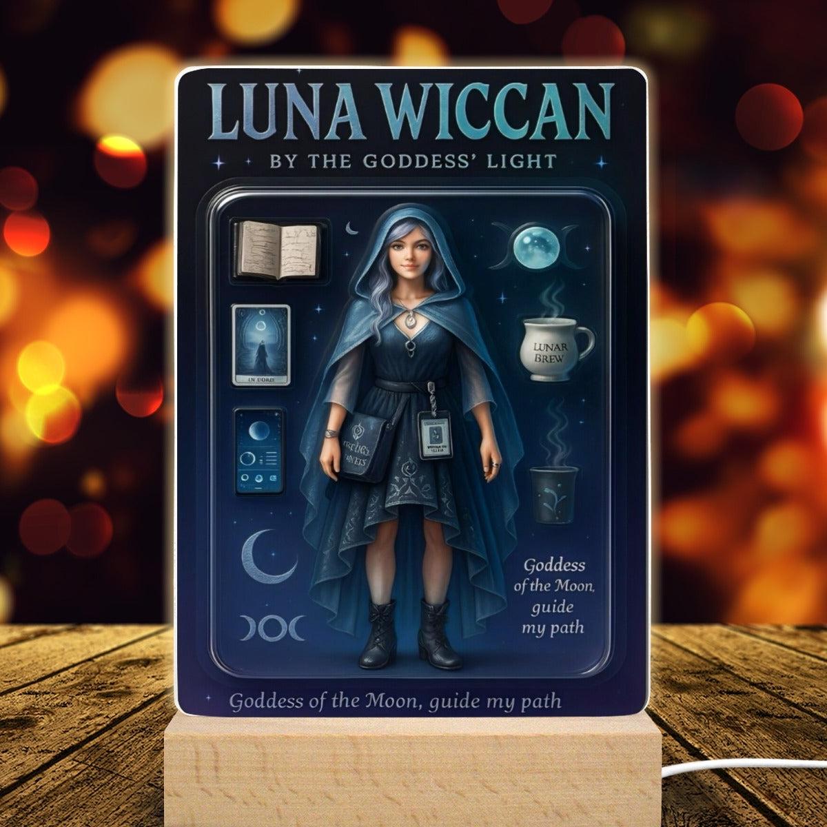 Luna Wiccan Acrylic Photo Panel Witch Home Decor-MoonChildWorld