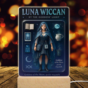 Luna Wiccan Acrylic Photo Panel Witch Home Decor