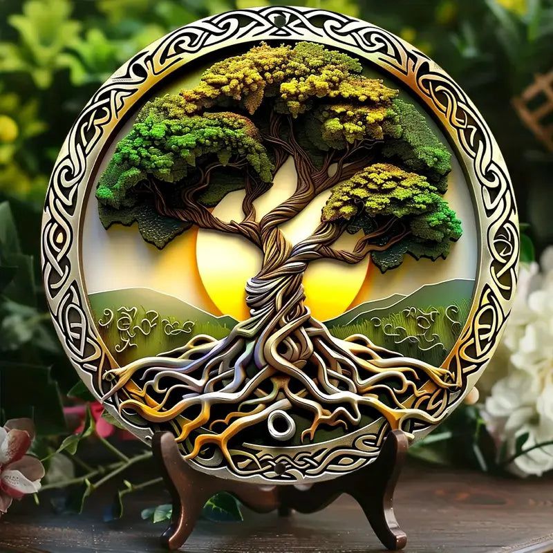 Tree of life Metal Sign Pagan Home Decor-MoonChildWorld