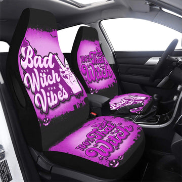 Bad Witch Vibes Halloween Car Seat Covers-MoonChildWorld