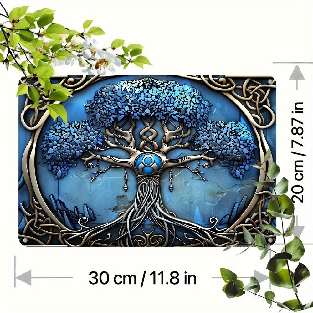 Tree of Life Wall Art Decorative Sign with Celtic Knots Design Pagan Home Decor-MoonChildWorld