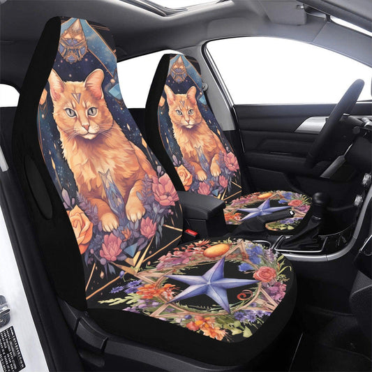 Occult cat Witchy Car Seat Covers