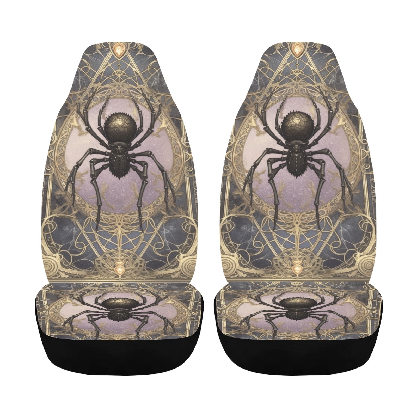 Gothic Spider Halloween Car Seat Covers-MoonChildWorld