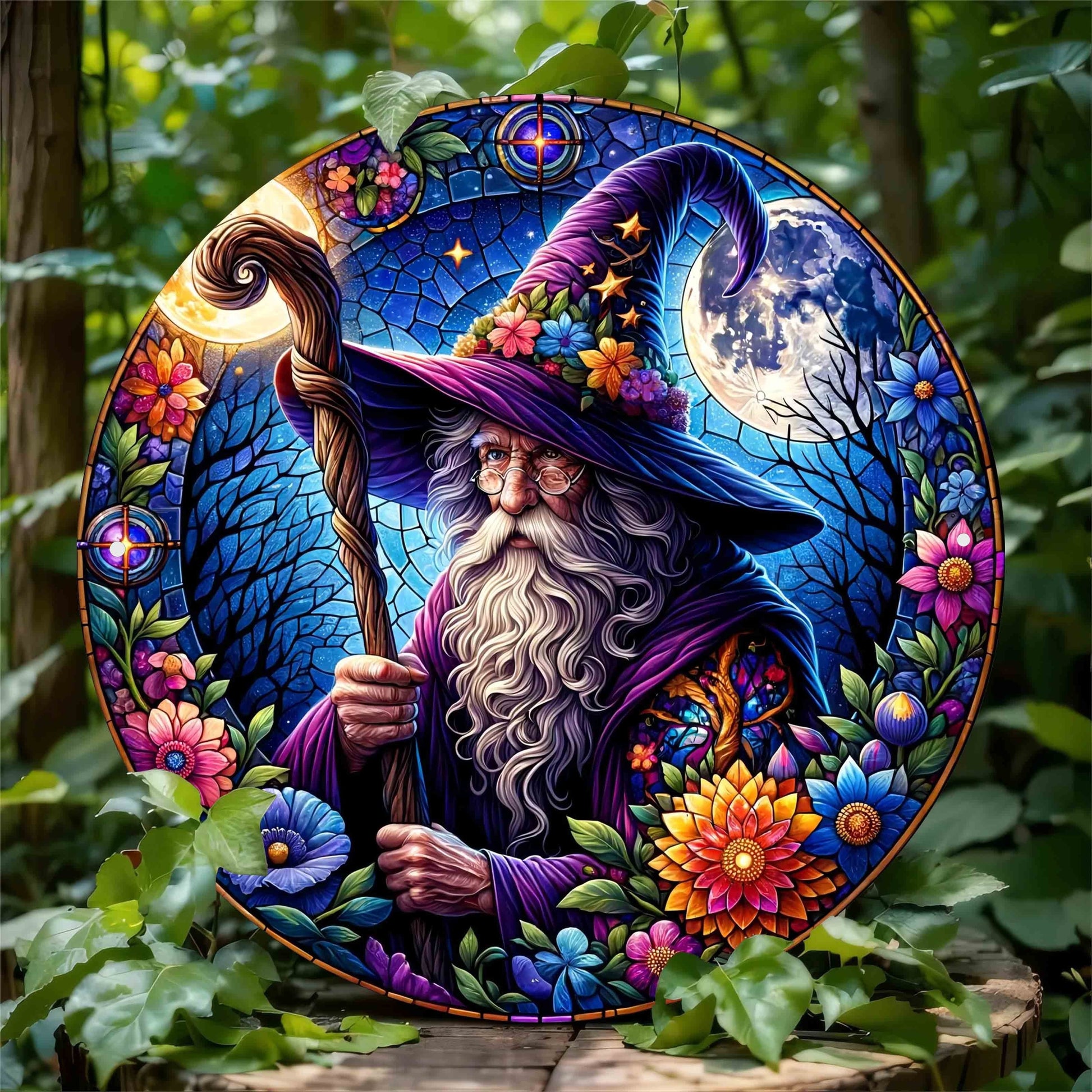 Enchanted Forest Wizard Metal Sign Witchy Wall Art Wizard Home Decor-MoonChildWorld