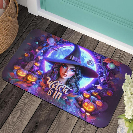 Halloween Witch Doormat Gothic Doormat for Spooky Season