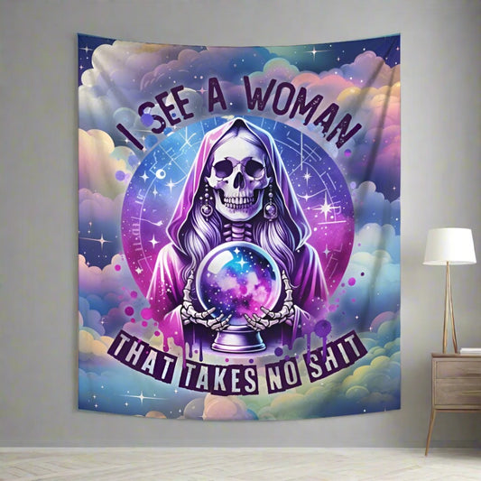 Witchy Women Occult Tapestry Aesthetic Wall Hanging