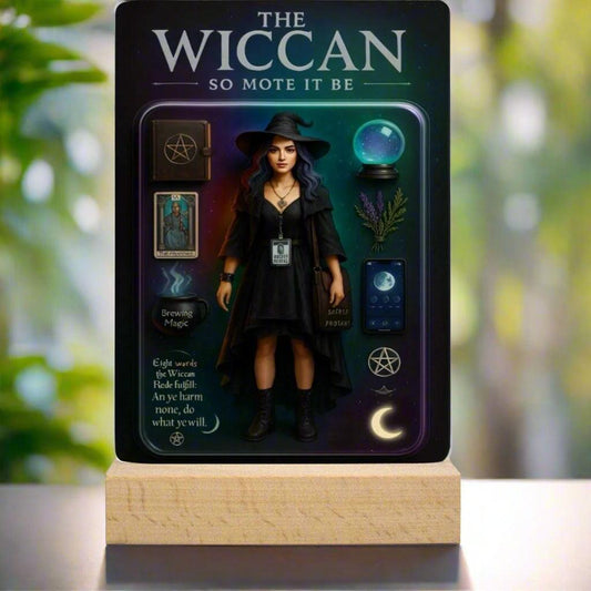 The Wiccan Acrylic Photo Panel Witch Home Decor