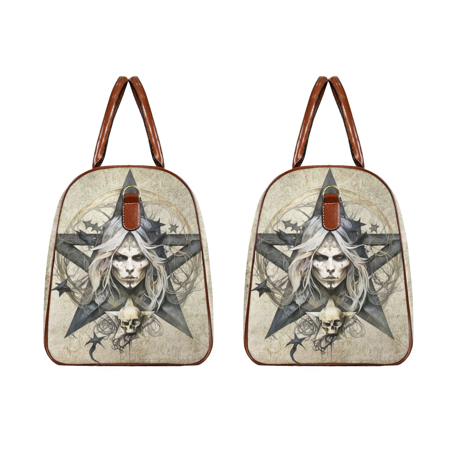 Pentagram Dark Witch Gothic Travel Bag-MoonChildWorld