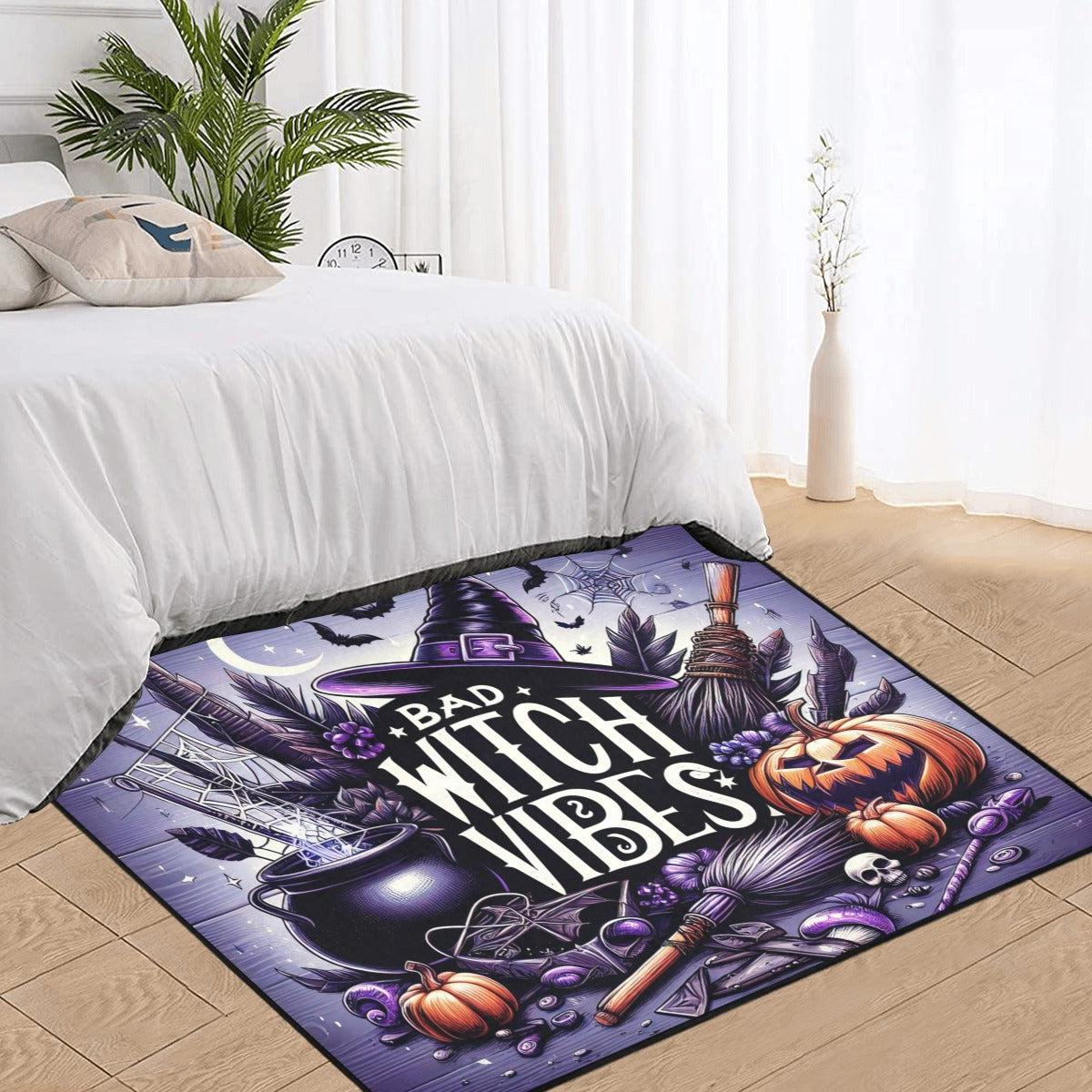 Bad Witch Vibes Area Rug Gothic Carpet for Halloween-MoonChildWorld