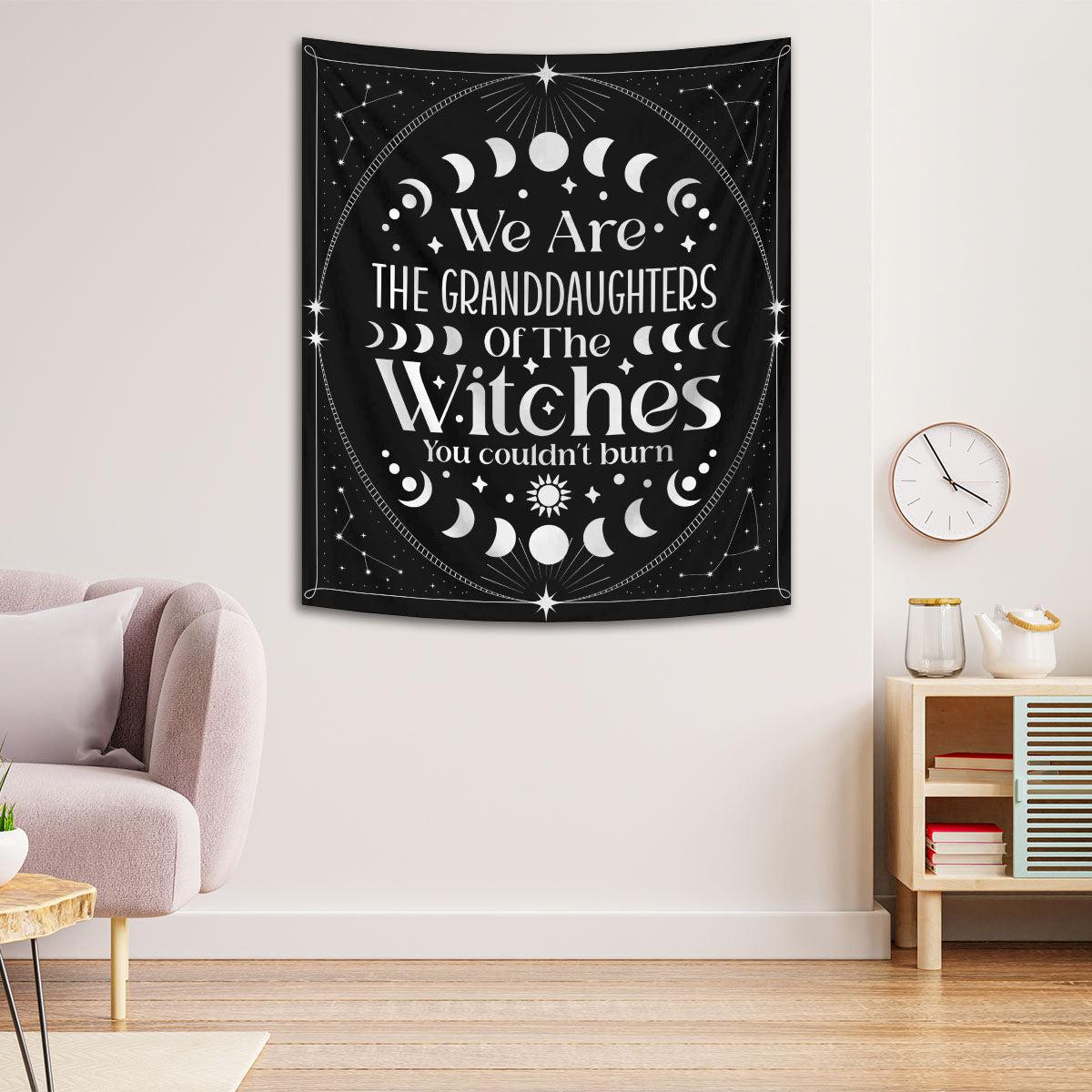 Burn Witch Tapestry Wicca Wall Hanging-MoonChildWorld