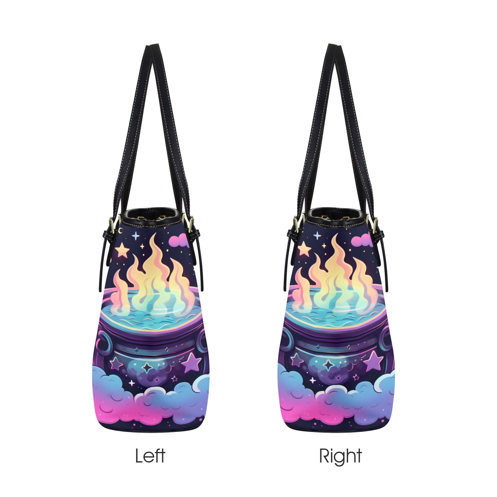 Witchy Black cat Tote Bag-MoonChildWorld