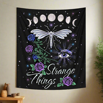 Moon phase Mystic Tapestry Magic Wall Hanging-MoonChildWorld