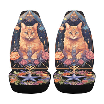 Occult cat Witchy Car Seat Covers