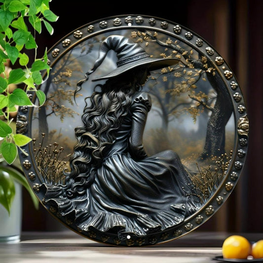 Dark Witch Metal Sign Mystic Witch Home Decor