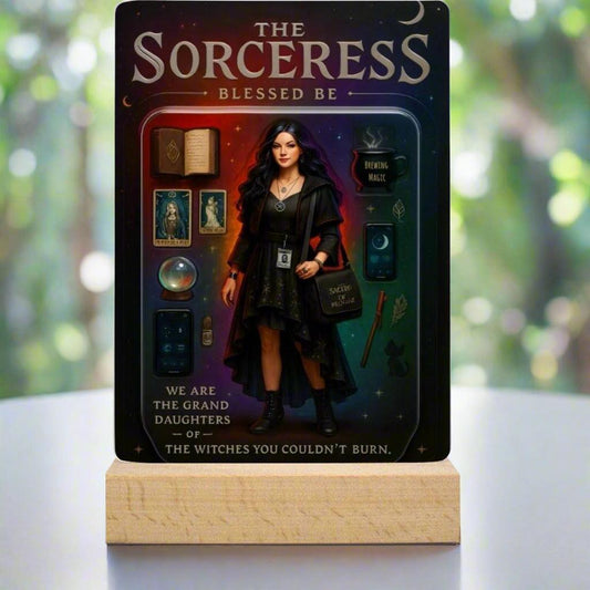 The Sorceress Acrylic Photo Panel Witch Home Decor
