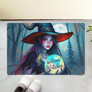 Welcome Witches Doormat - Halloween Witchy Doormat for Spooky Season