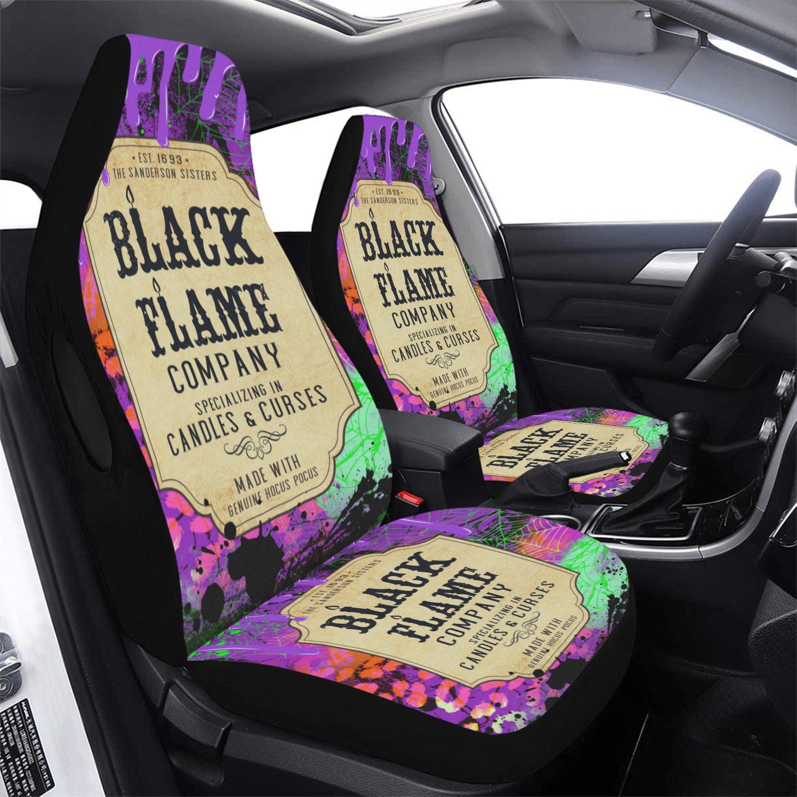 Black Flame Company Halloween Witch Car Seat Cover-MoonChildWorld