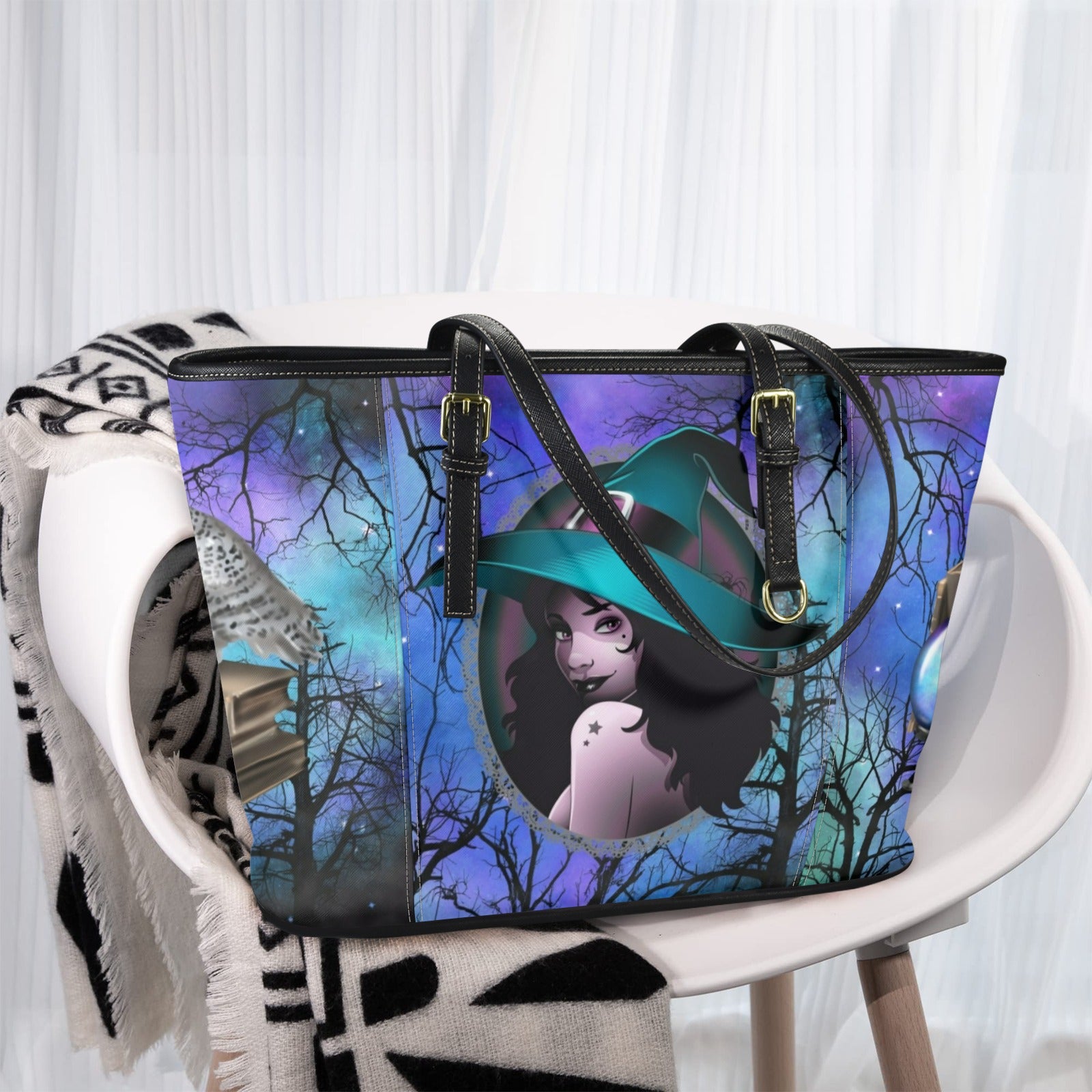 Dark Witch Tote Bag-MoonChildWorld