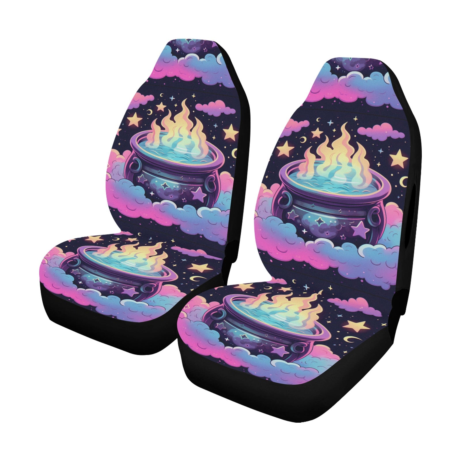 Magic Cauldron Witch Car Seat Cover-MoonChildWorld