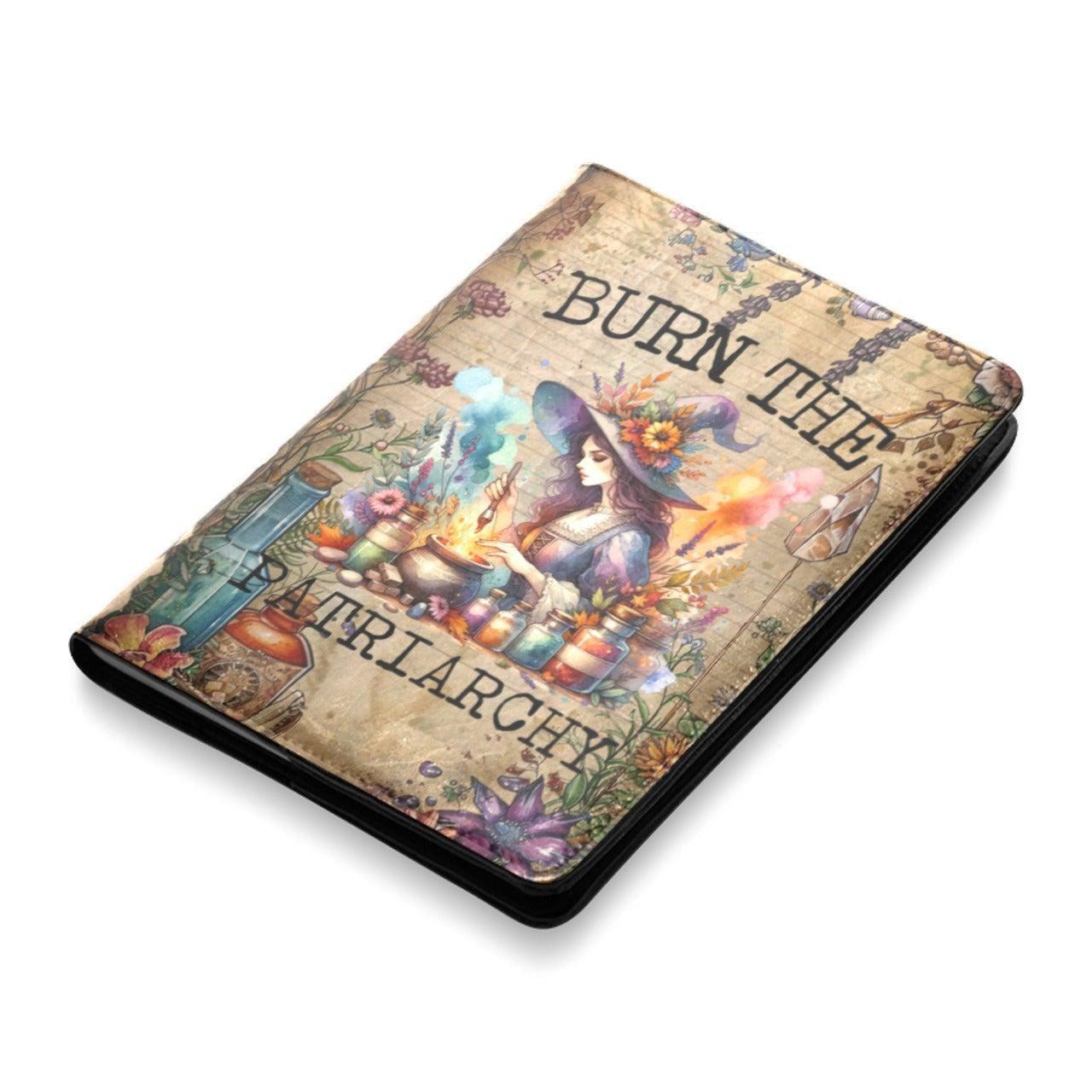 Vintage Witch Halloween Leather Notebook A5-MoonChildWorld