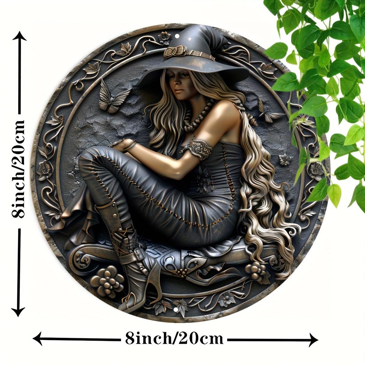 Dark Witch Metal Sign Mystic Witch Home Decor-MoonChildWorld