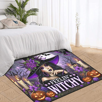 Feeling Witchy Carpet Gothic Area Rug for Halloween