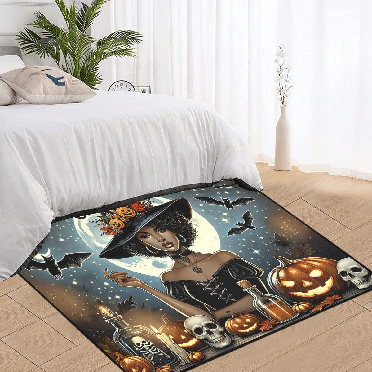 Moonlit Witch Carpet Gothic Witch Area Rug for Halloween-MoonChildWorld