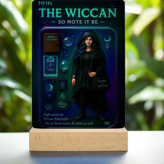 The Wiccan Acrylic Photo Panel Witch Home Decor